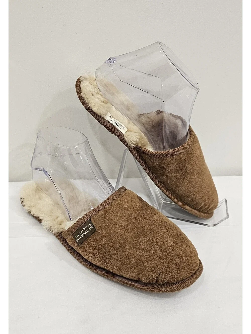 Essential Soft Sole Sheepskin Slippers Chestnut Color Men's Size S